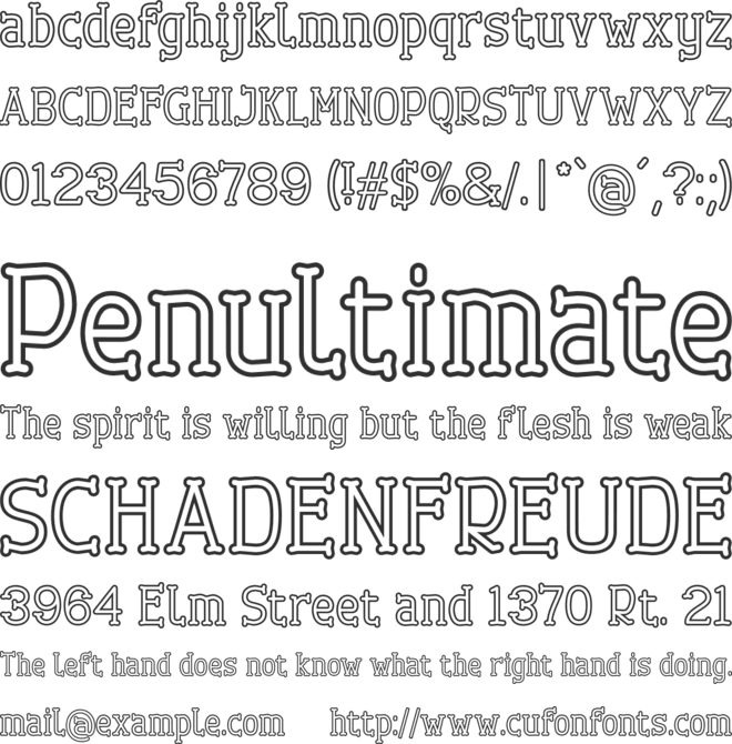 Cherrytha One font preview