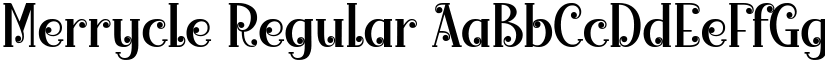 Merrycle Regular font