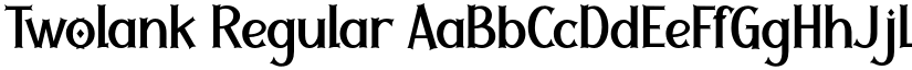 Twolank Regular font