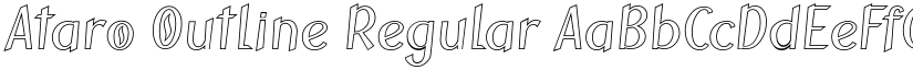 Ataro Outline Regular font