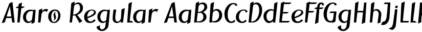 Ataro Regular font
