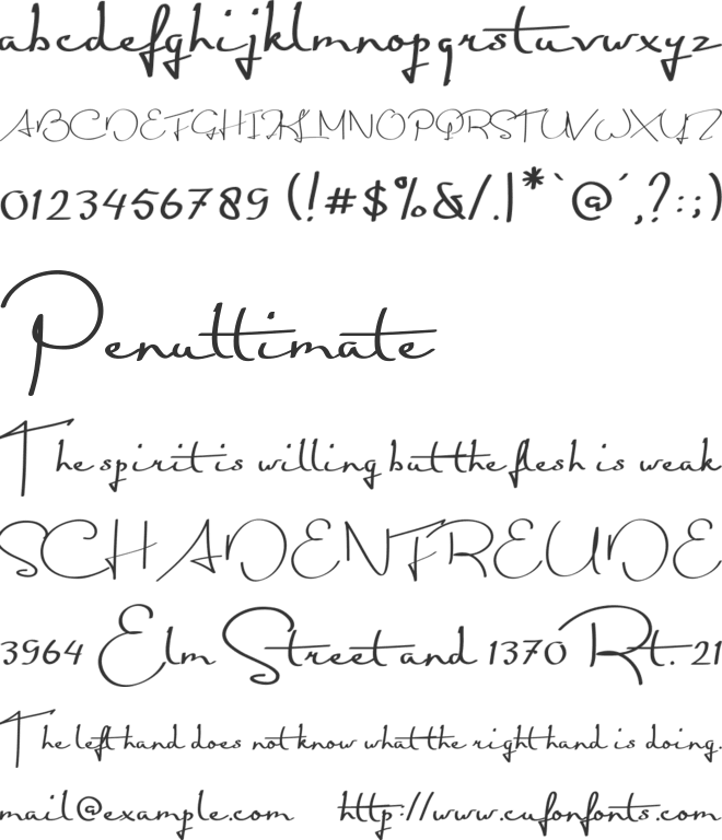 Giamatti font preview