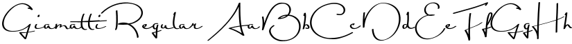 Giamatti Regular font