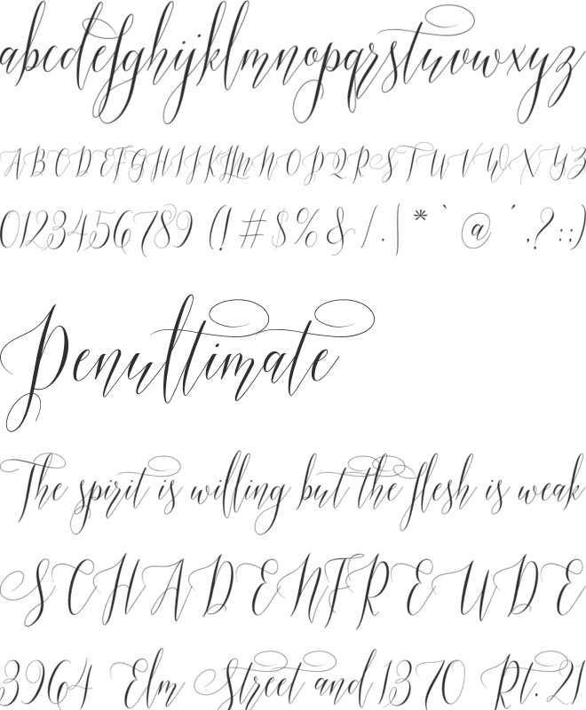Mastura script font preview
