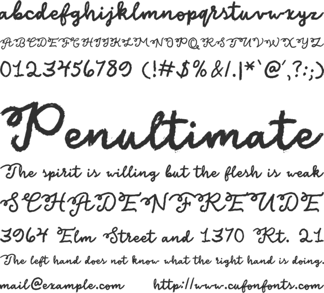 Texas Twilight font preview