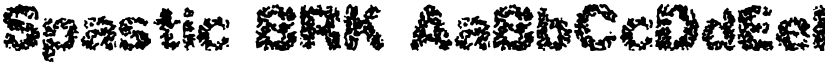 Spastic BRK font