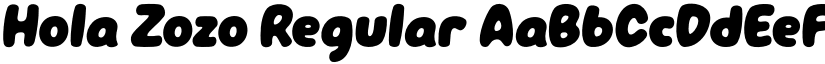 Hola Zozo Regular font