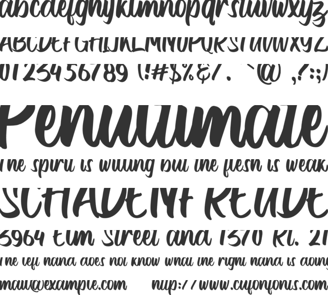 Dellana font preview