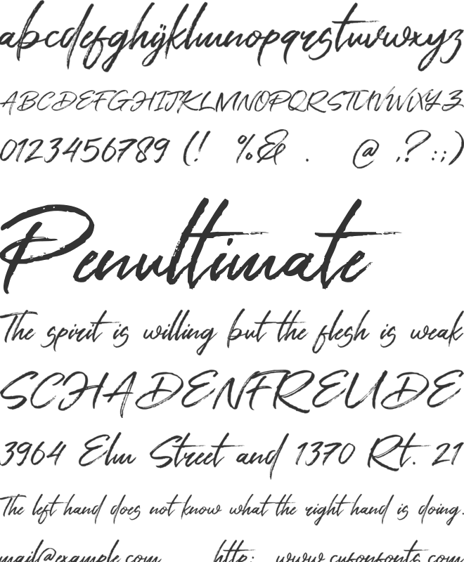 Antam font preview