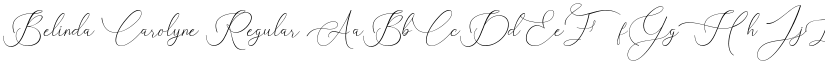 Belinda Carolyne Regular font