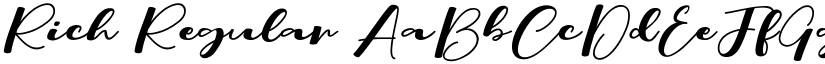 Rich Regular font