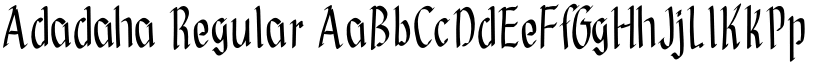 Adadaha Regular font
