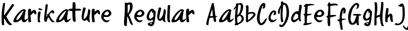 Karikature Regular font