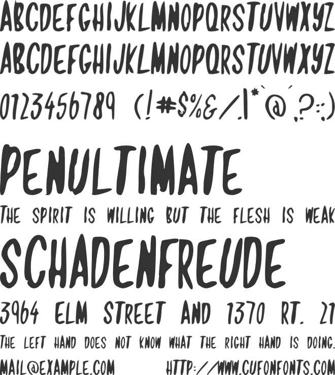 Jamaican Crow font preview