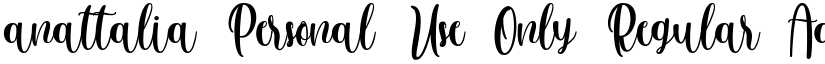 anattalia Personal Use Only font download