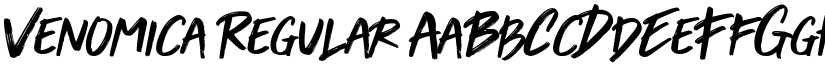 Venomica Regular font