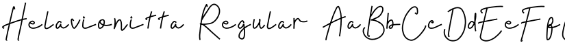 Helavionitta Regular font