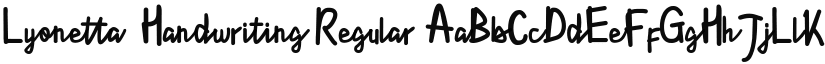 Lyonetta  Handwriting font download