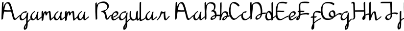 Agamama Regular font