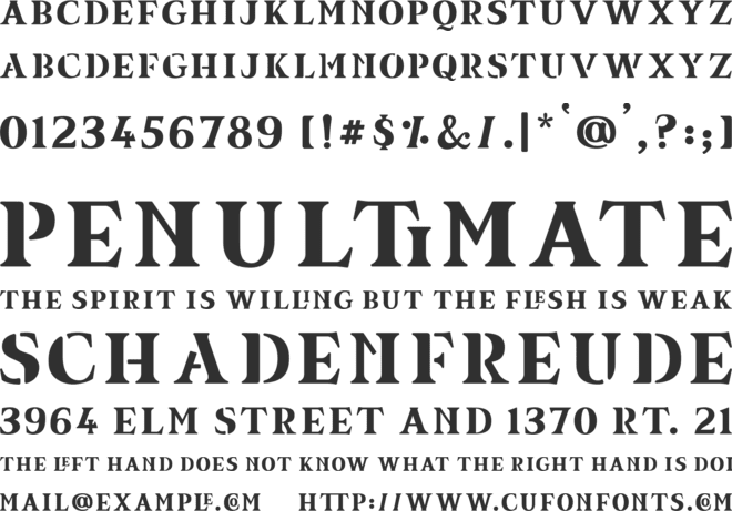 equil font preview