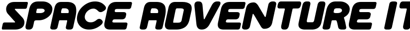 Space Adventure Italic font