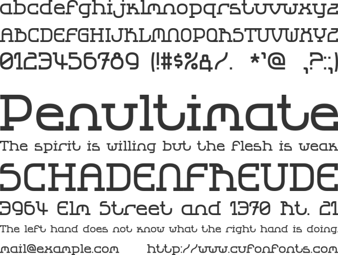 LBC Cool 2 font preview