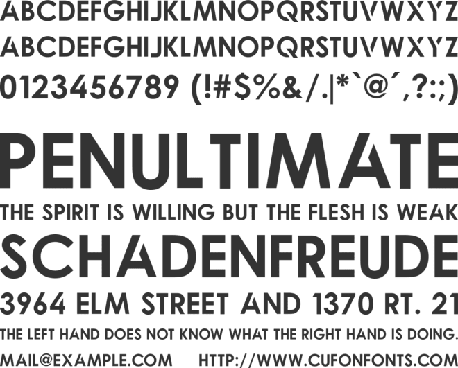 Qualy font preview