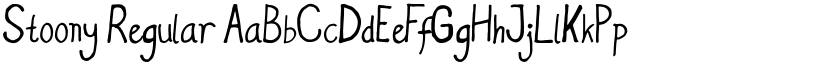 Stoony Regular font
