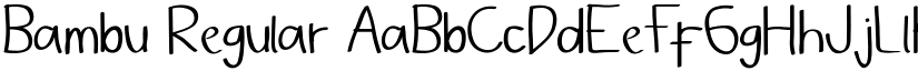 Bambu font download
