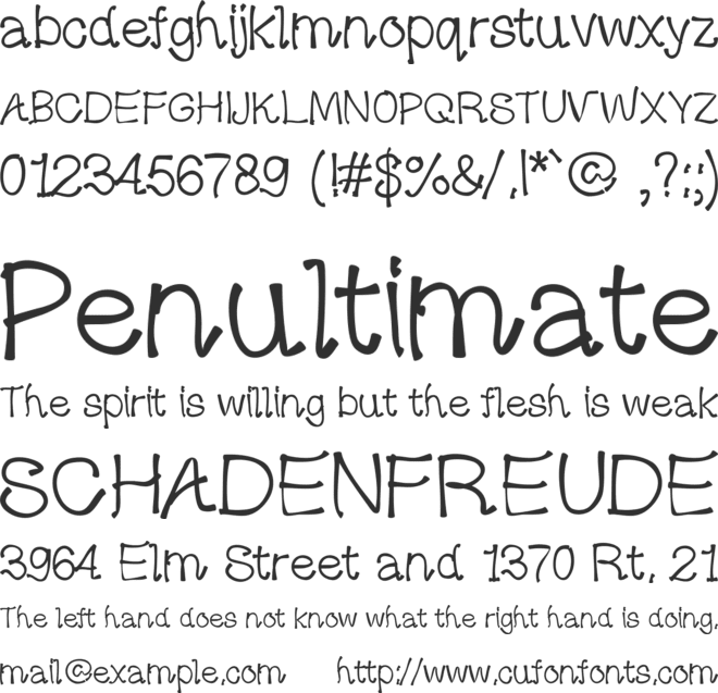 lovemind font preview