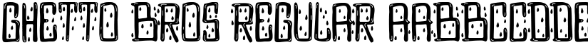 Ghetto bros Regular font