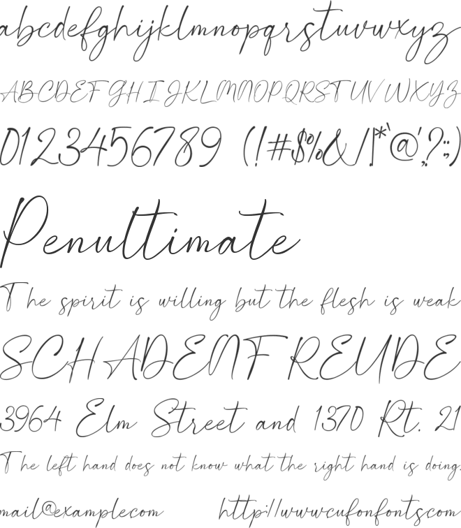 Southland font preview