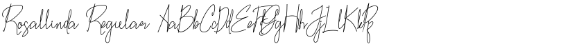 Rosallinda Regular font