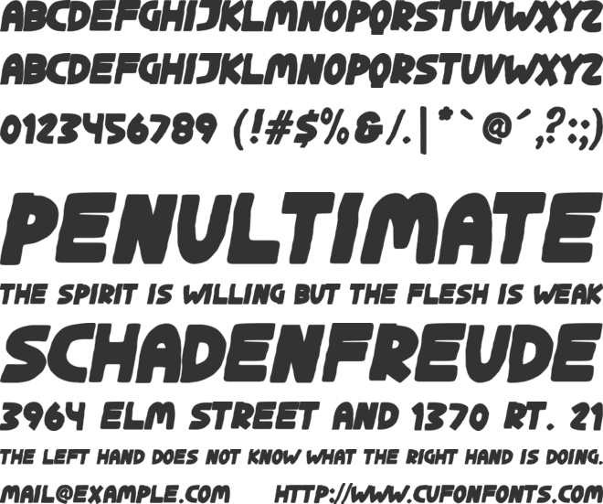 Ginger Galaxy font preview