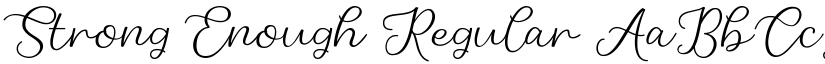 Strong Enough Regular font