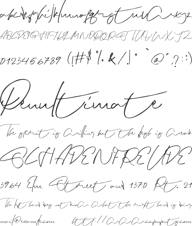 Scootish font preview