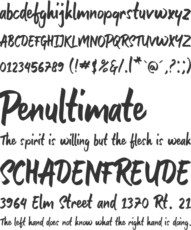 Gultan Bonte font preview