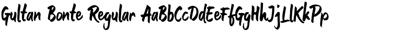 Gultan Bonte Regular font