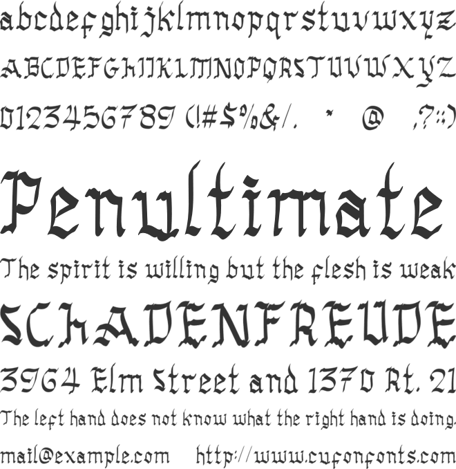 Kakatama font preview