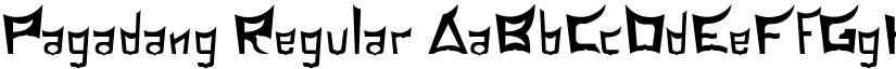 Pagadang Regular font