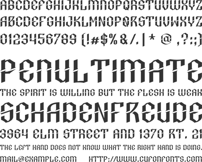 Jalompo font preview