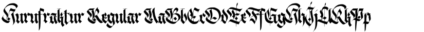 Hurufraktur Regular font