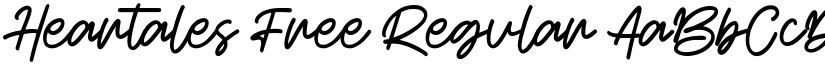 Heartales Free Regular font