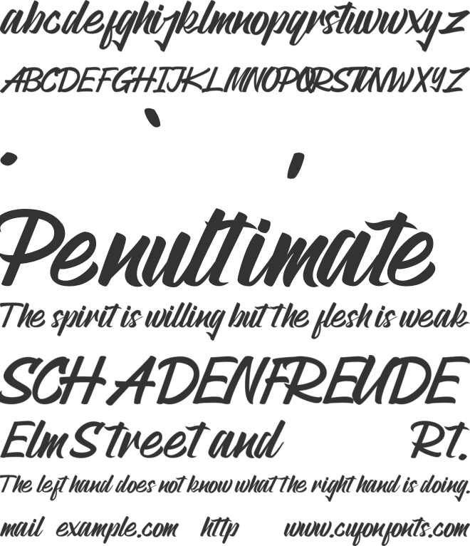 Pallawa font preview