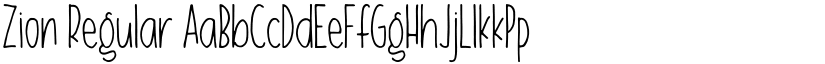 Zion Regular font