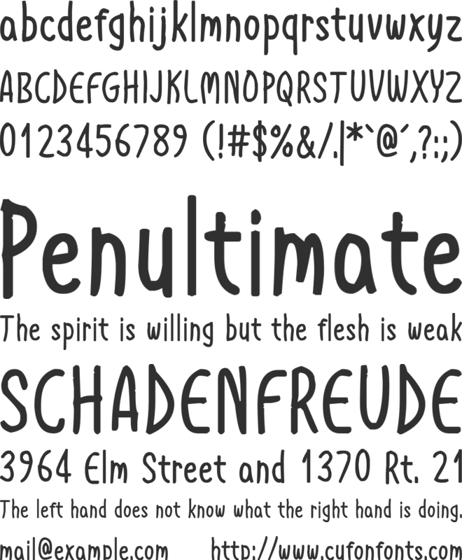 Autumn Happiness font preview