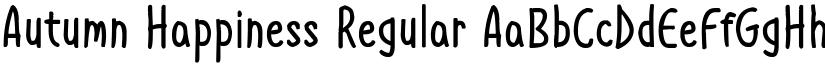 Autumn Happiness Regular font