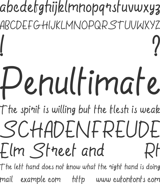 Fruitel font preview