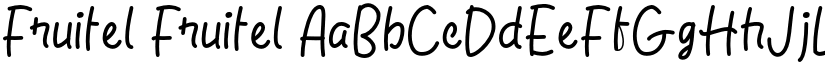 Fruitel Fruitel font