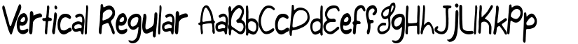 Vertical Regular font